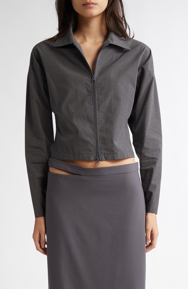 Paloma Wool Faye Organic Cotton Crop Shirt Jacket, Main, color,