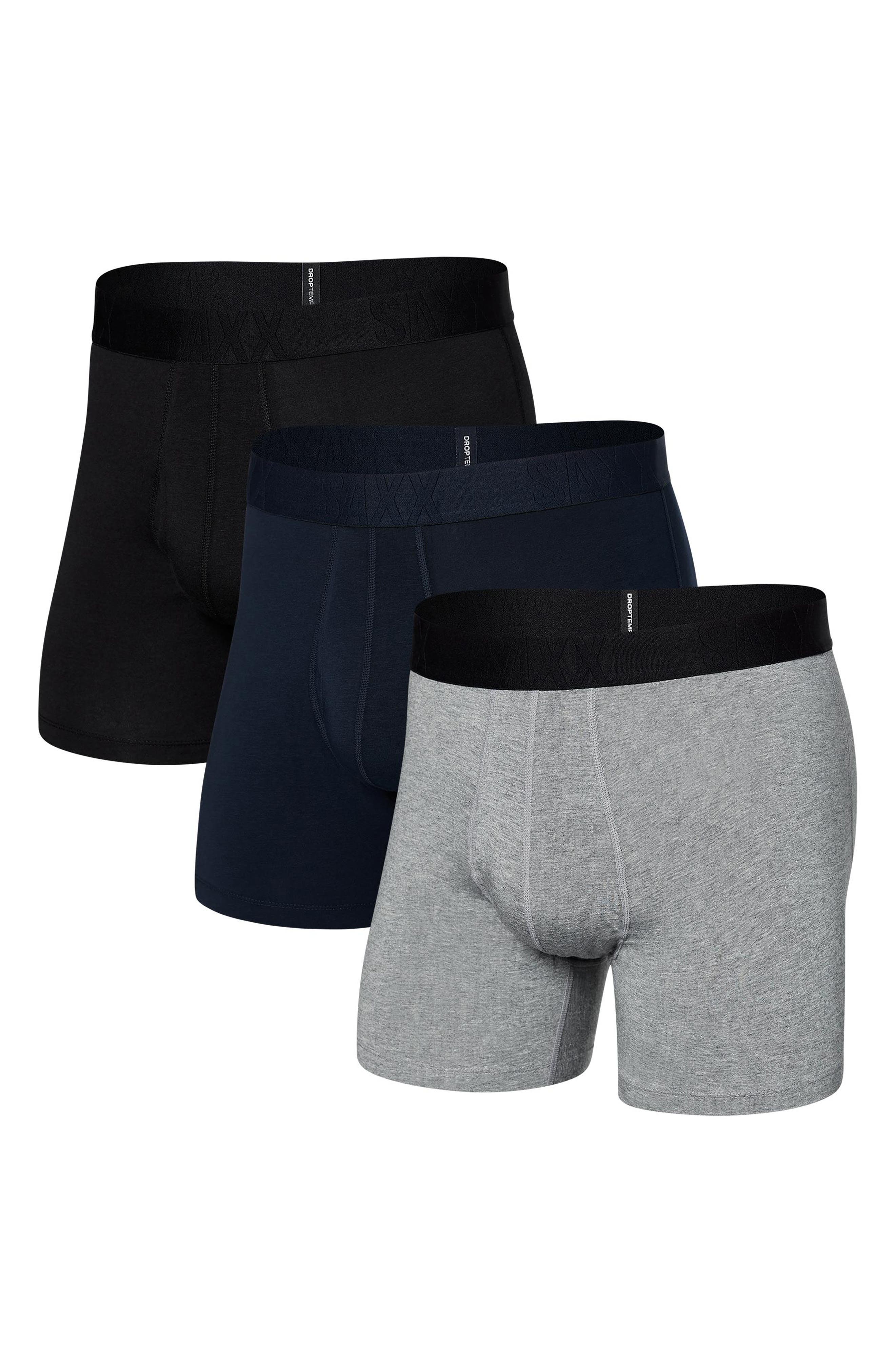 Assorted 3-Pack DropTemp® Cooling Cotton Boxer Briefs