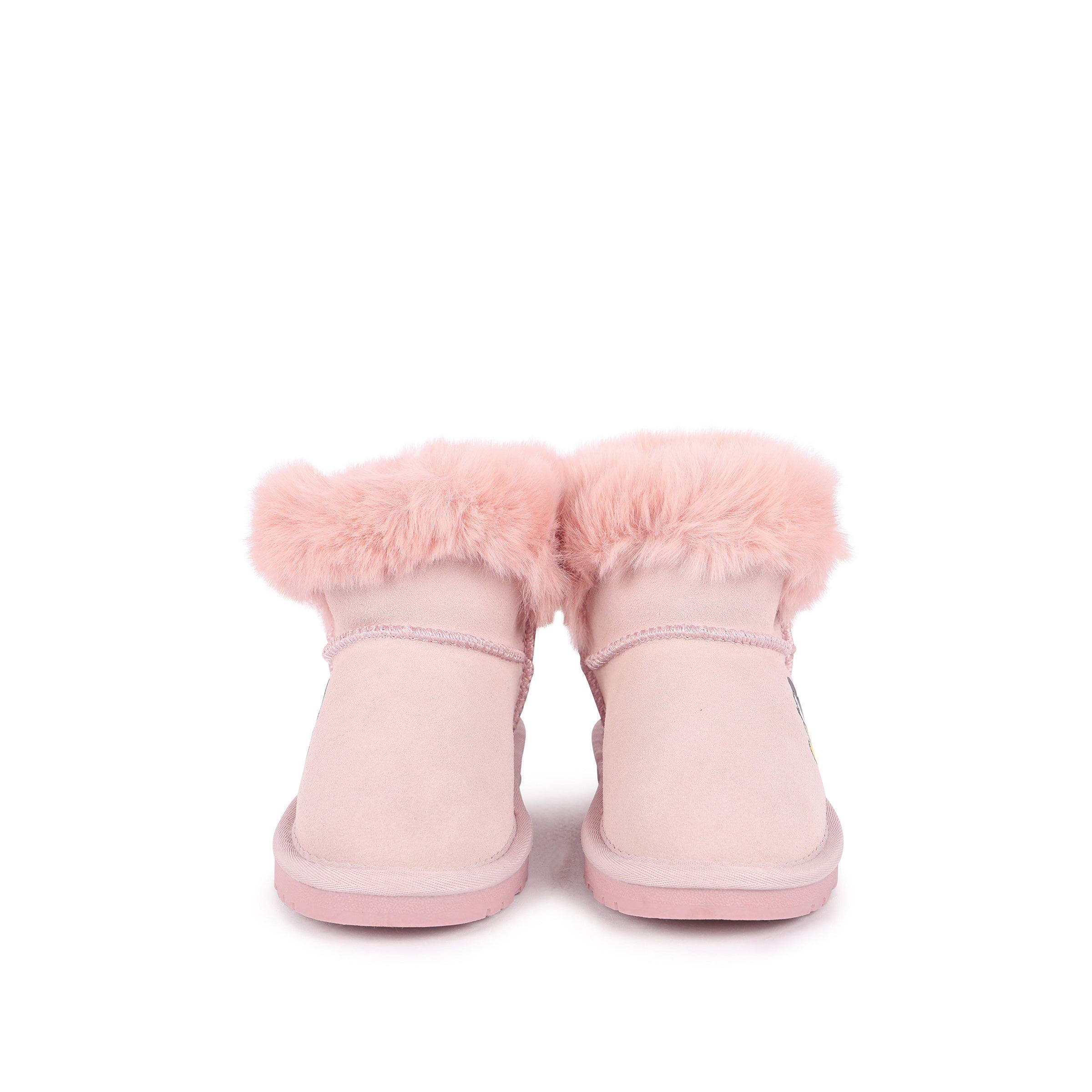 Master of Arts Mickey Faux Fur Boots, Alternate, color, Pink