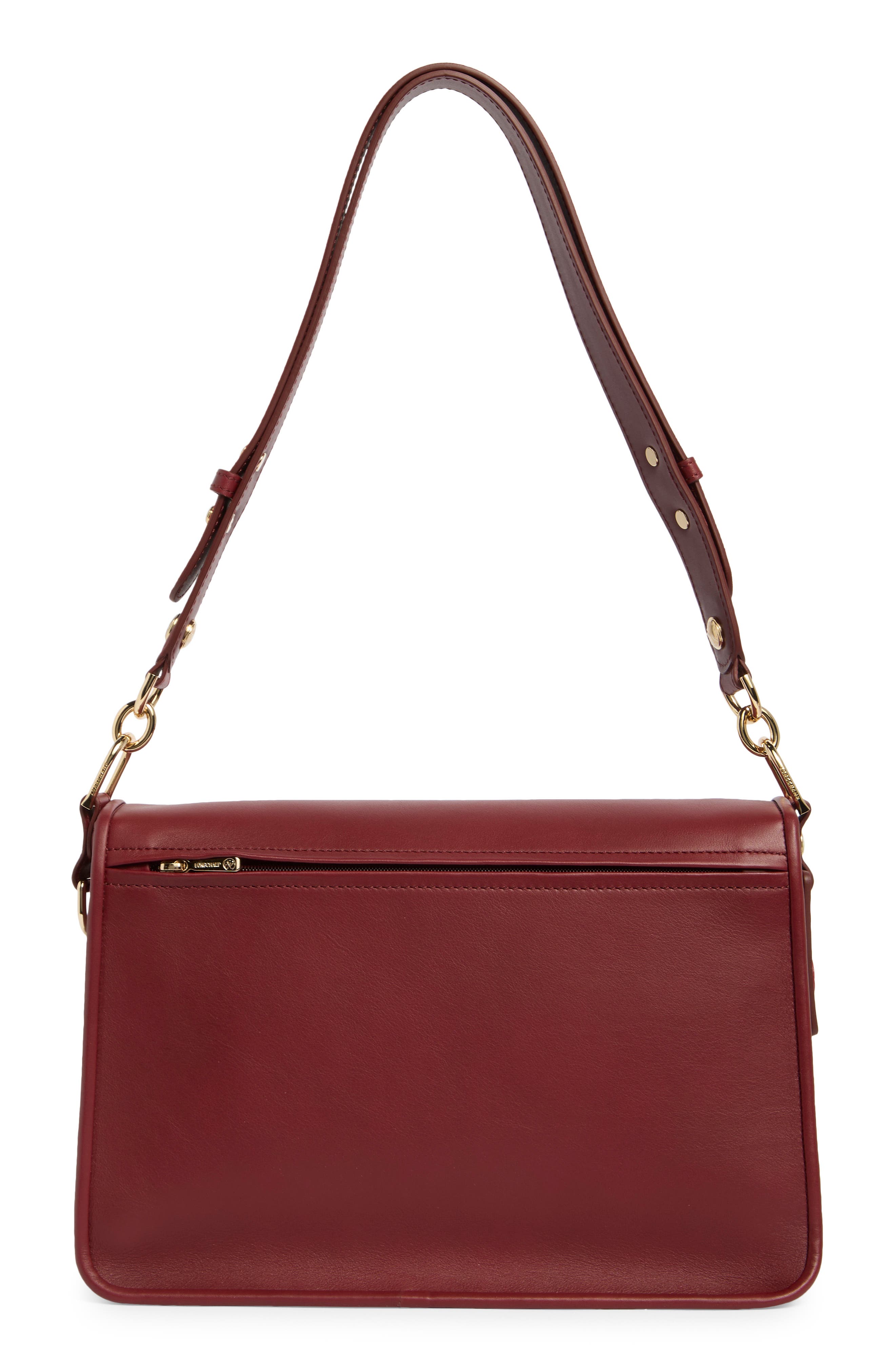 Longchamp Mademoiselle Shoulder Bag, Alternate, color, Burnt Red