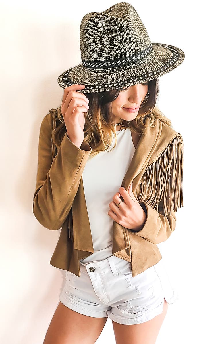 Ruby Grey The Ruby Grey Marni Straw Fedora, Alternate, color,