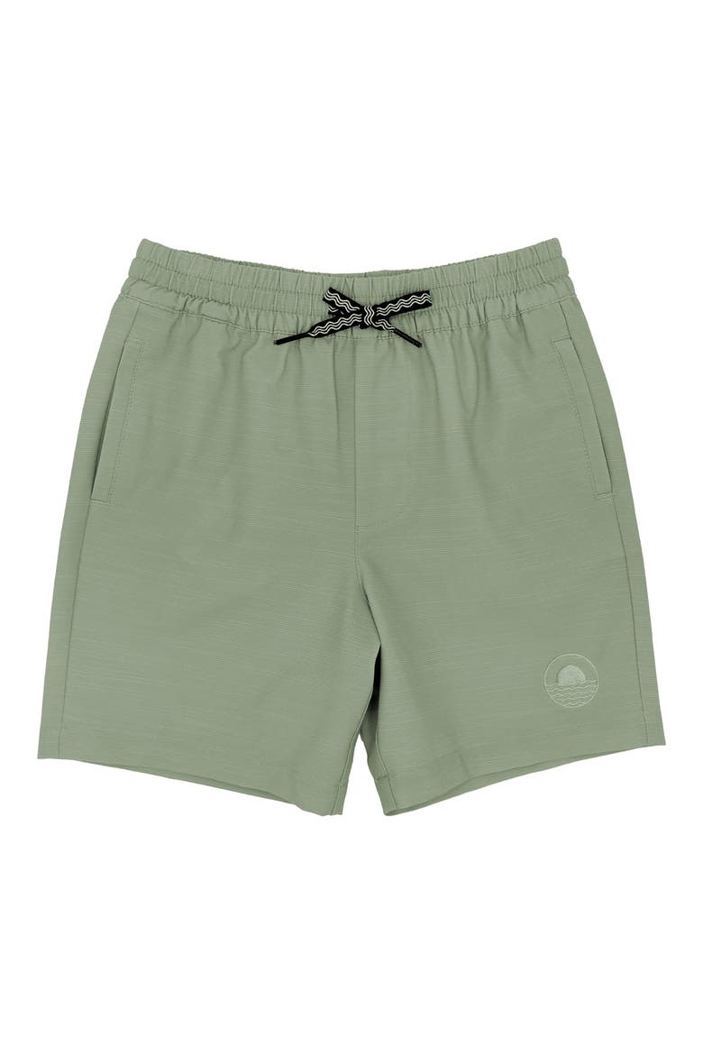 Kids' Buckle-Up Hybrid Shorts, Main, color, MINERAL GREEN