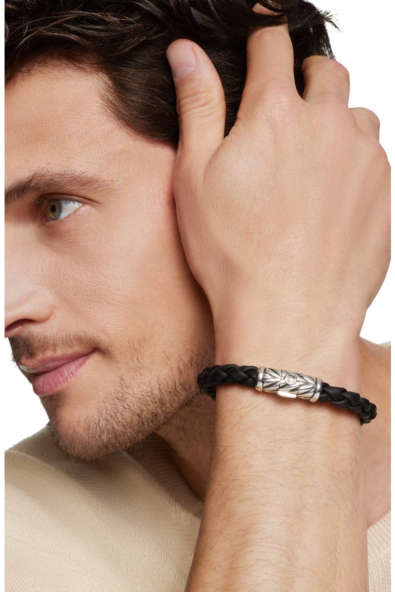 Chevron Bracelet, Alternate, color, BLACK