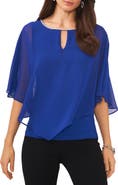 Chaus Keyhole Overlay Blouse