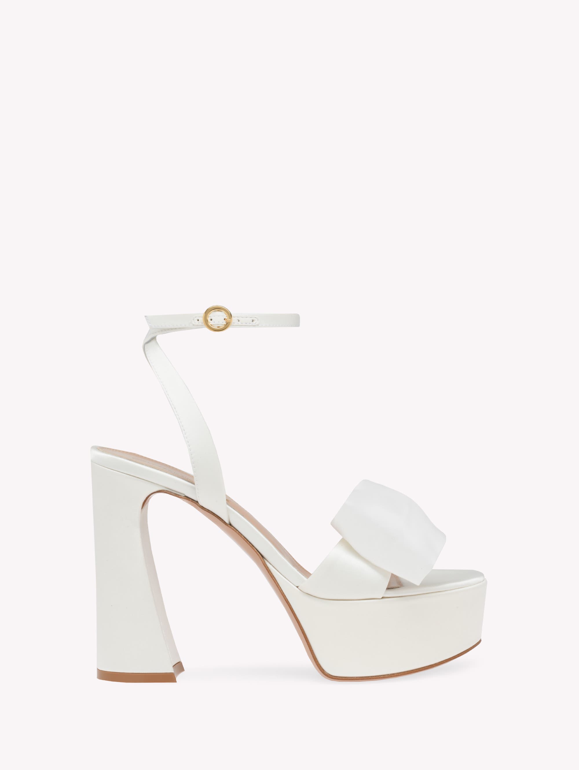 Gianvito Rossi Rosie Sandal, Alternate, color, White Fabric