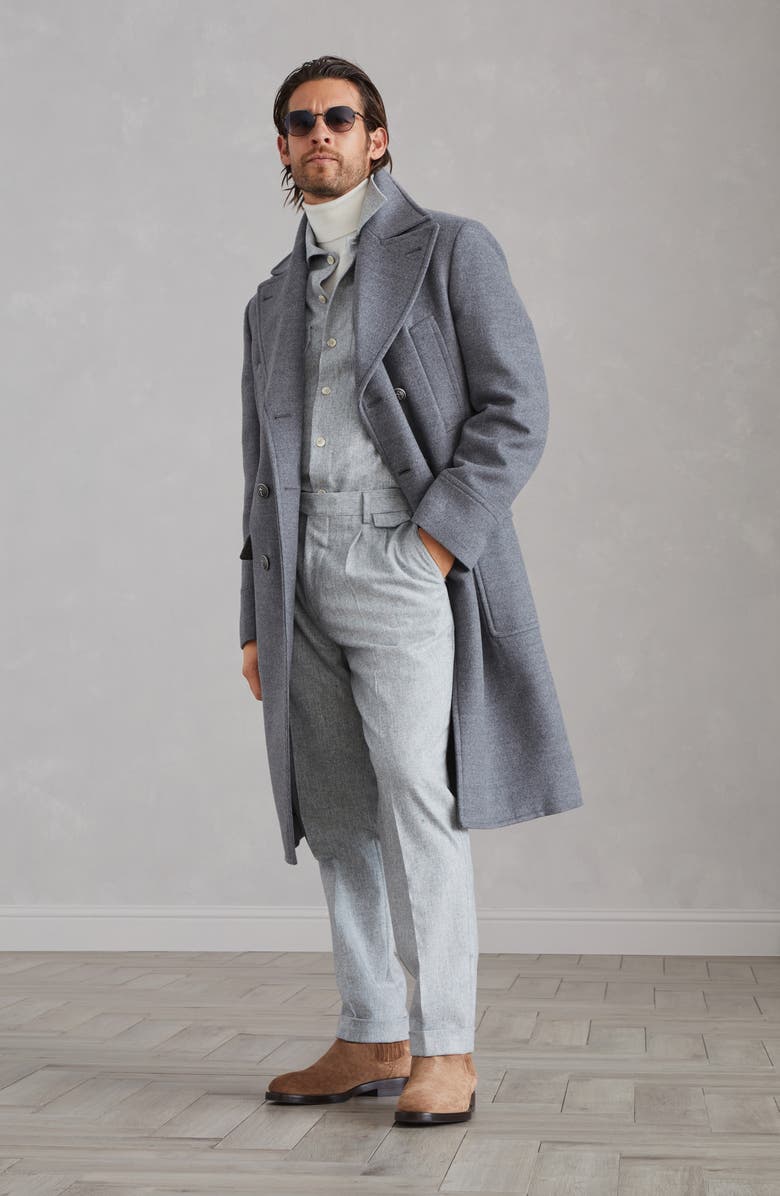 Brunello Cucinelli One-and-a-half-breasted coat, Alternate, color, 