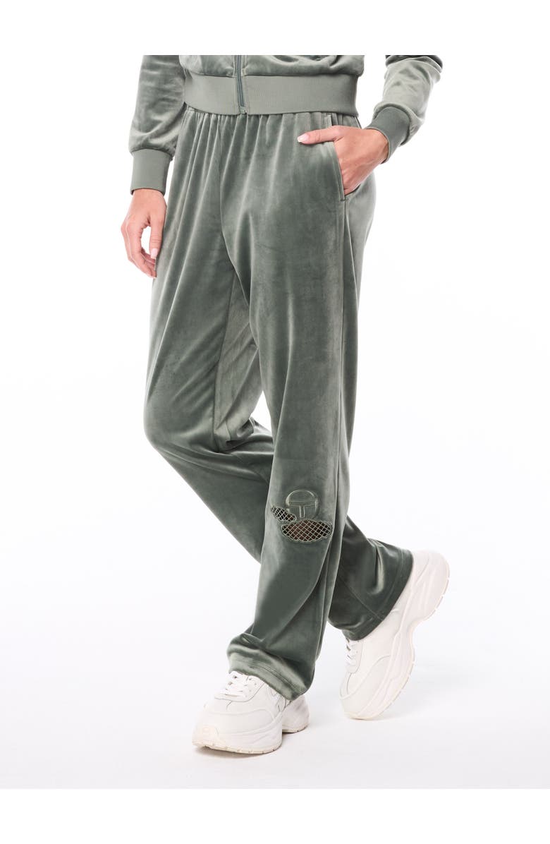 Sergio Tacchini Nuvola Velour Track Pant, Main, color, Agave Green