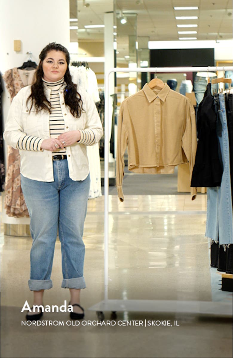 Beatrice Featherweight Crop Shirt, sales video thumbnail