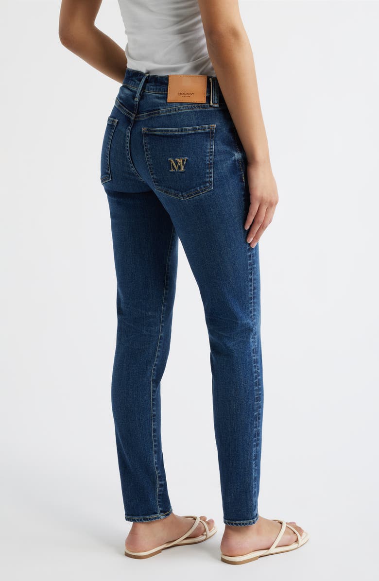 MOUSSY VINTAGE Glocester Skinny Jeans, Alternate, color, Dark Blue
