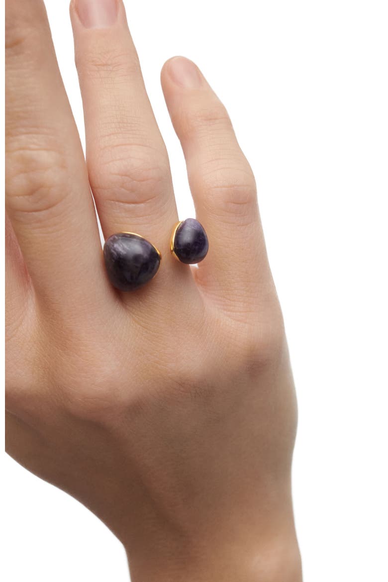 Gravity Stone Ring, Alternate, color, Amethyst