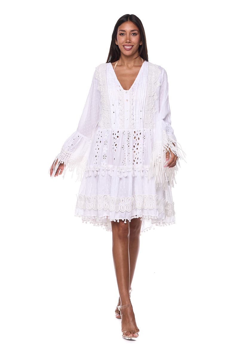 RANEES Cotton Eyelet Dress, Alternate, color, 