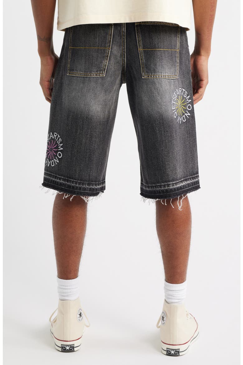 Sol Denim Shorts, Alternate, color, BLACK