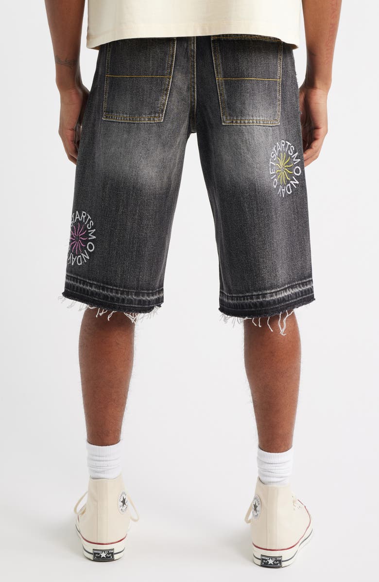 DIET STARTS MONDAY Sol Denim Shorts, Alternate, color, Black