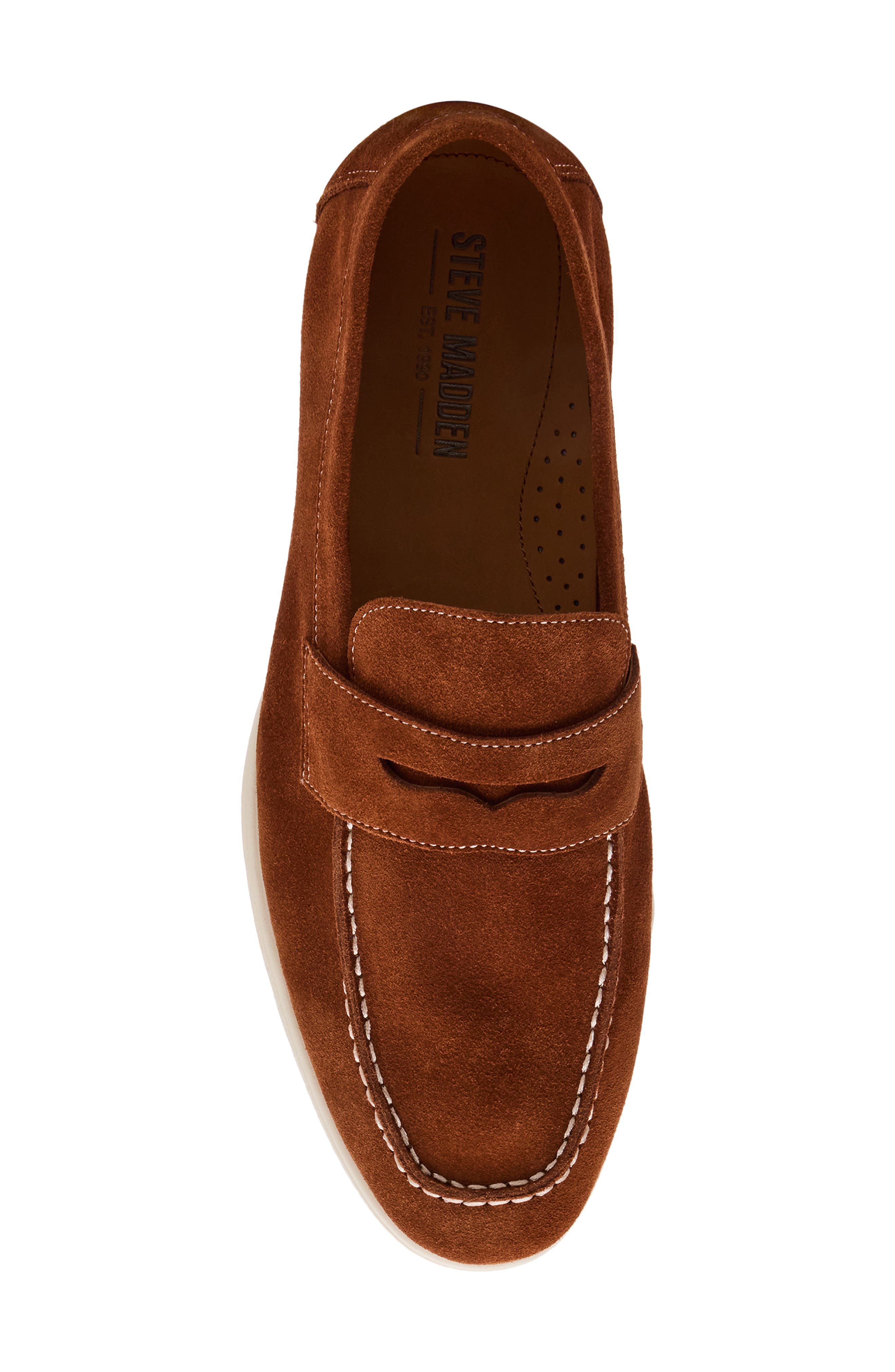 Steve Madden Laguna Penny Loafer, Alternate, color, Cognac Suede