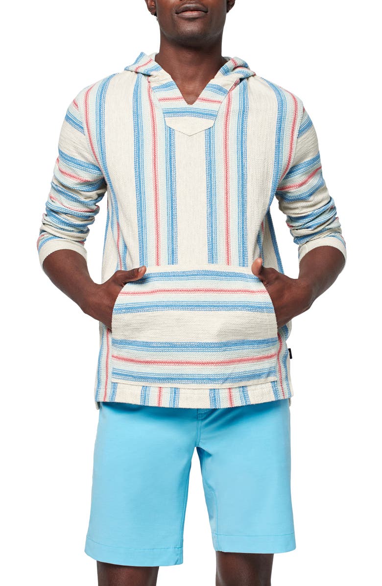 Faherty Biarritz Stripe Cotton Blend Hoodie, Main, color,