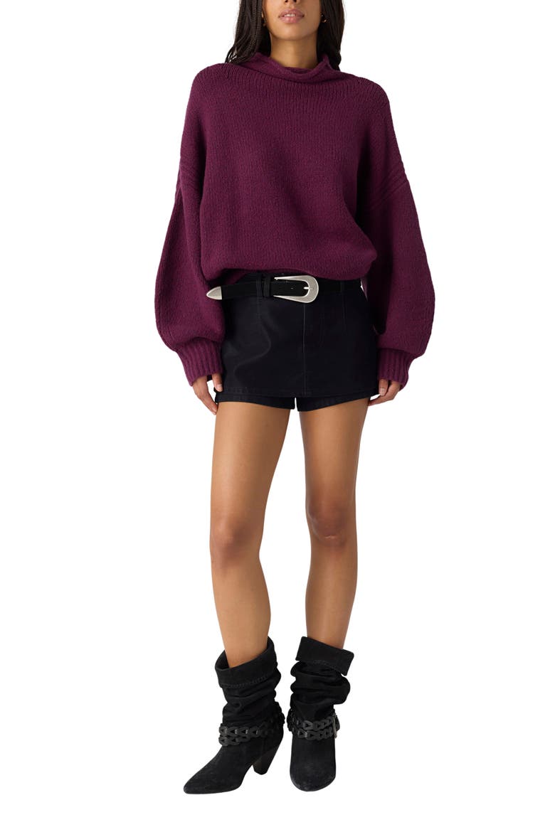 Beaumont Mock Neck Tunic Sweater, Alternate, color, WINTER BLOOM MELANGE