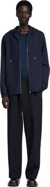 SANDRO Hooded shirt jacket
