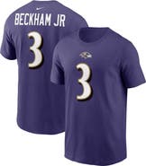 Nike Men's Nike Odell Beckham Jr. Purple Baltimore Ravens Player Name & Number T-Shirt