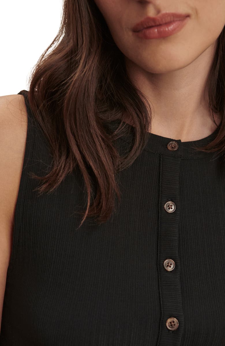 Varley Latia Button-Up Tank, Alternate, color, Black