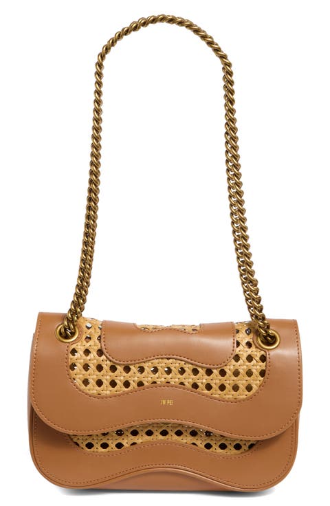 Tina Woven Chain Crossbody Bag
