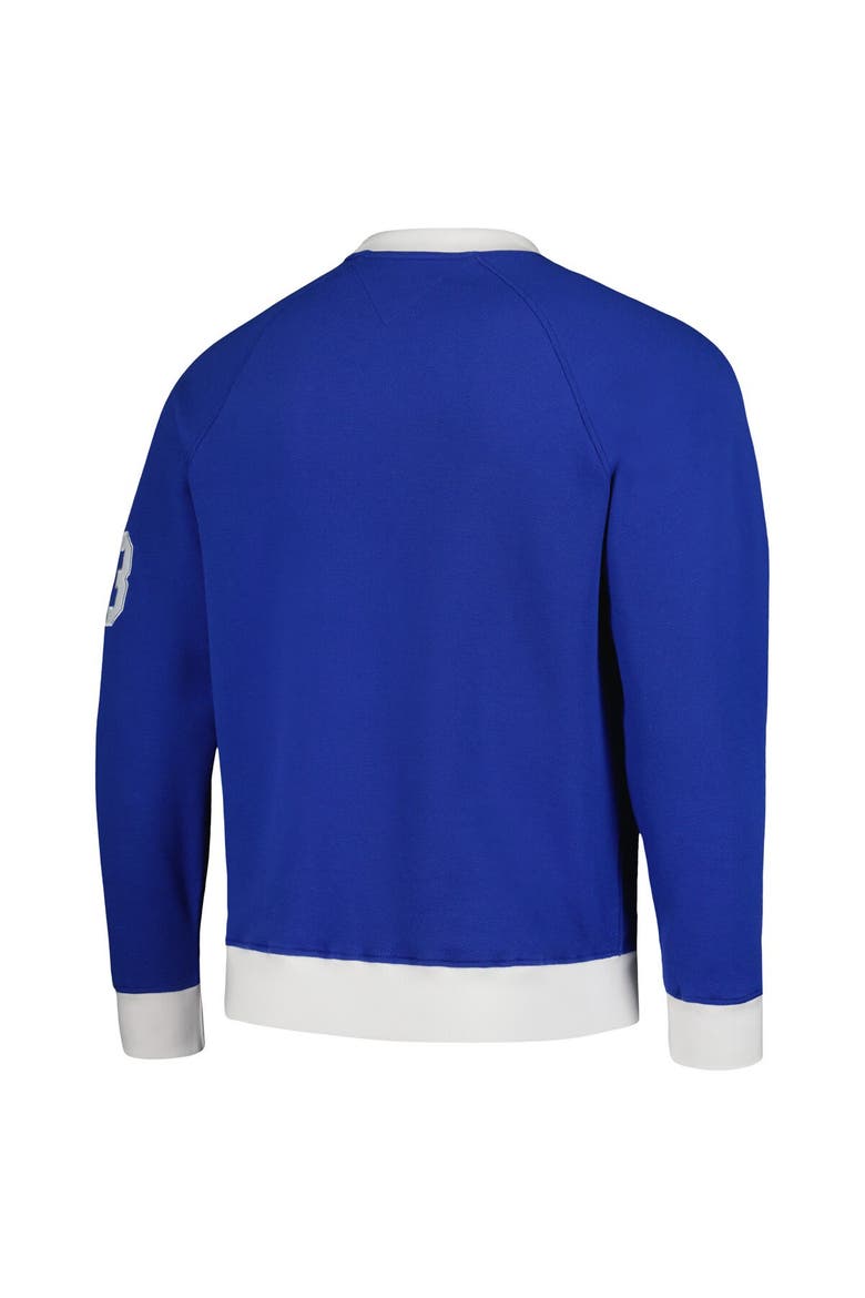 Men's Tommy Hilfiger Royal Indianapolis Colts Reese Raglan Tri-Blend Pullover Sweatshirt, Alternate, color, Royal