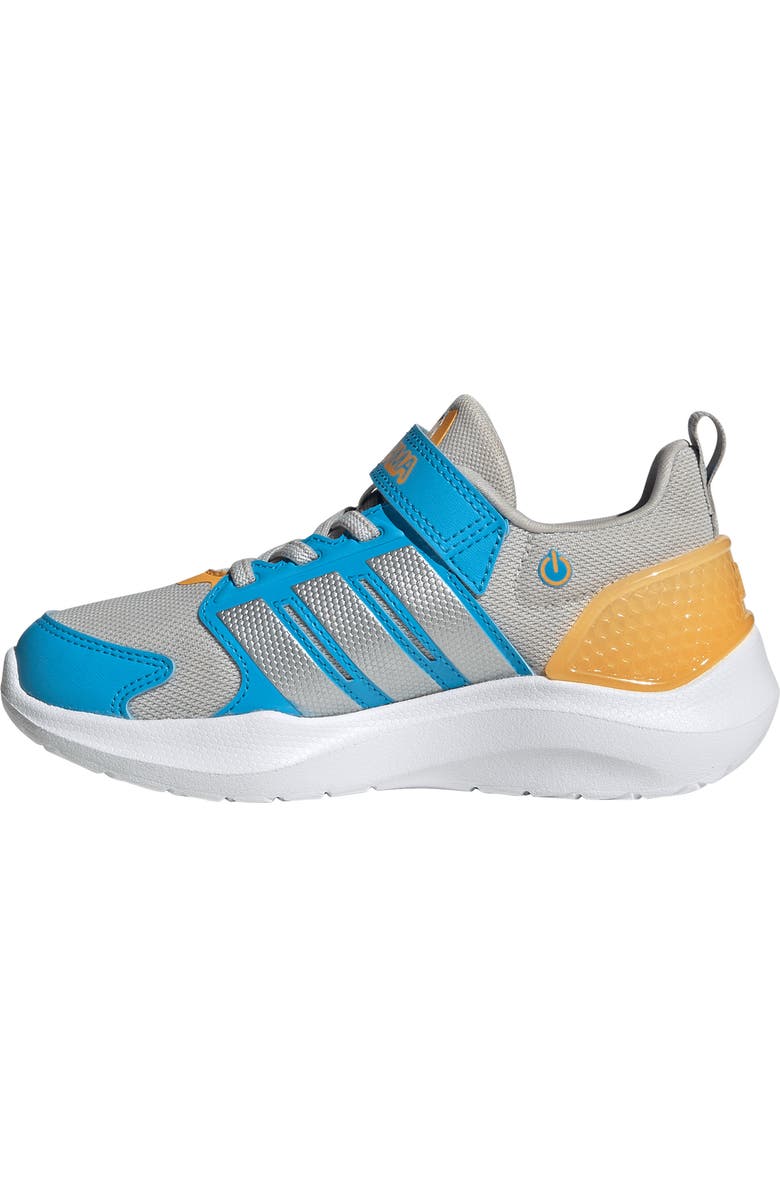adidas Kids' Lightorama Sneaker, Alternate, color, Grey One/ Matte Silver/ Aqua