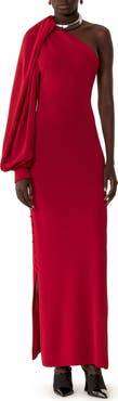 Lanvin Asymmetrical Choker Dress In Viscose