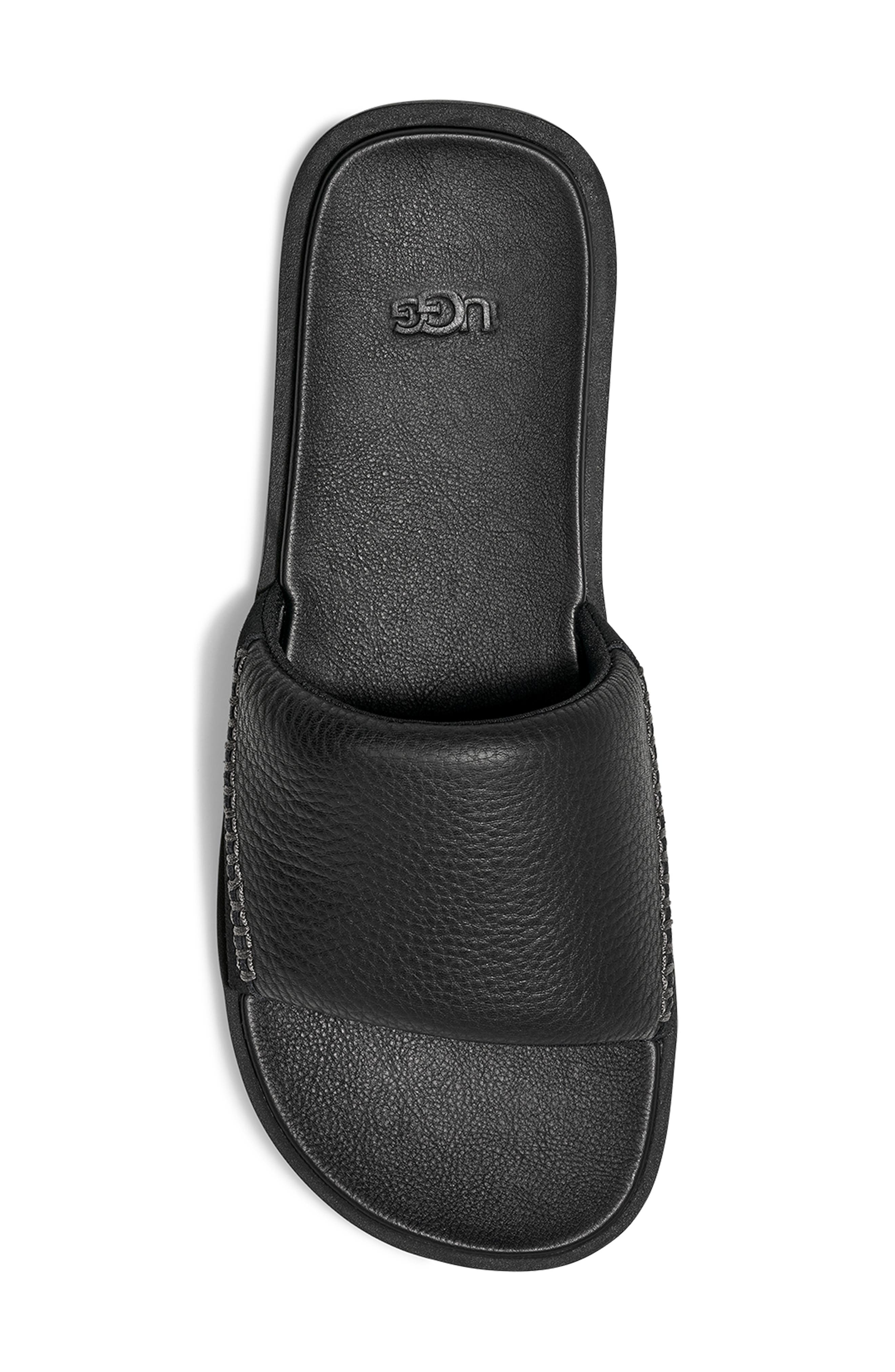 UGG<sup>®</sup> Seaside II Slide Sandal, Alternate, color, Black