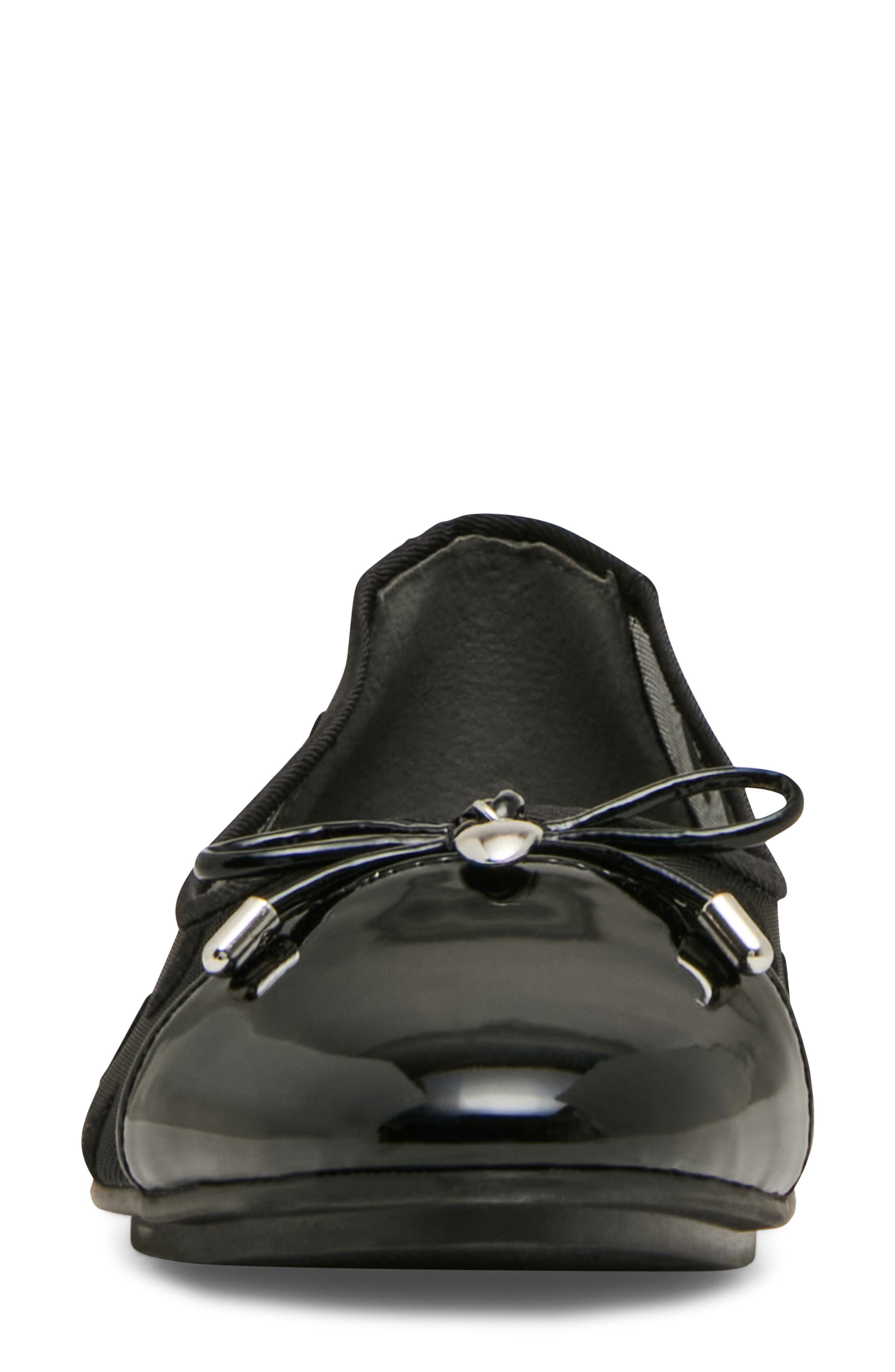 Anne Klein Luci Cap Toe Flat, Alternate, color, Black Dot
