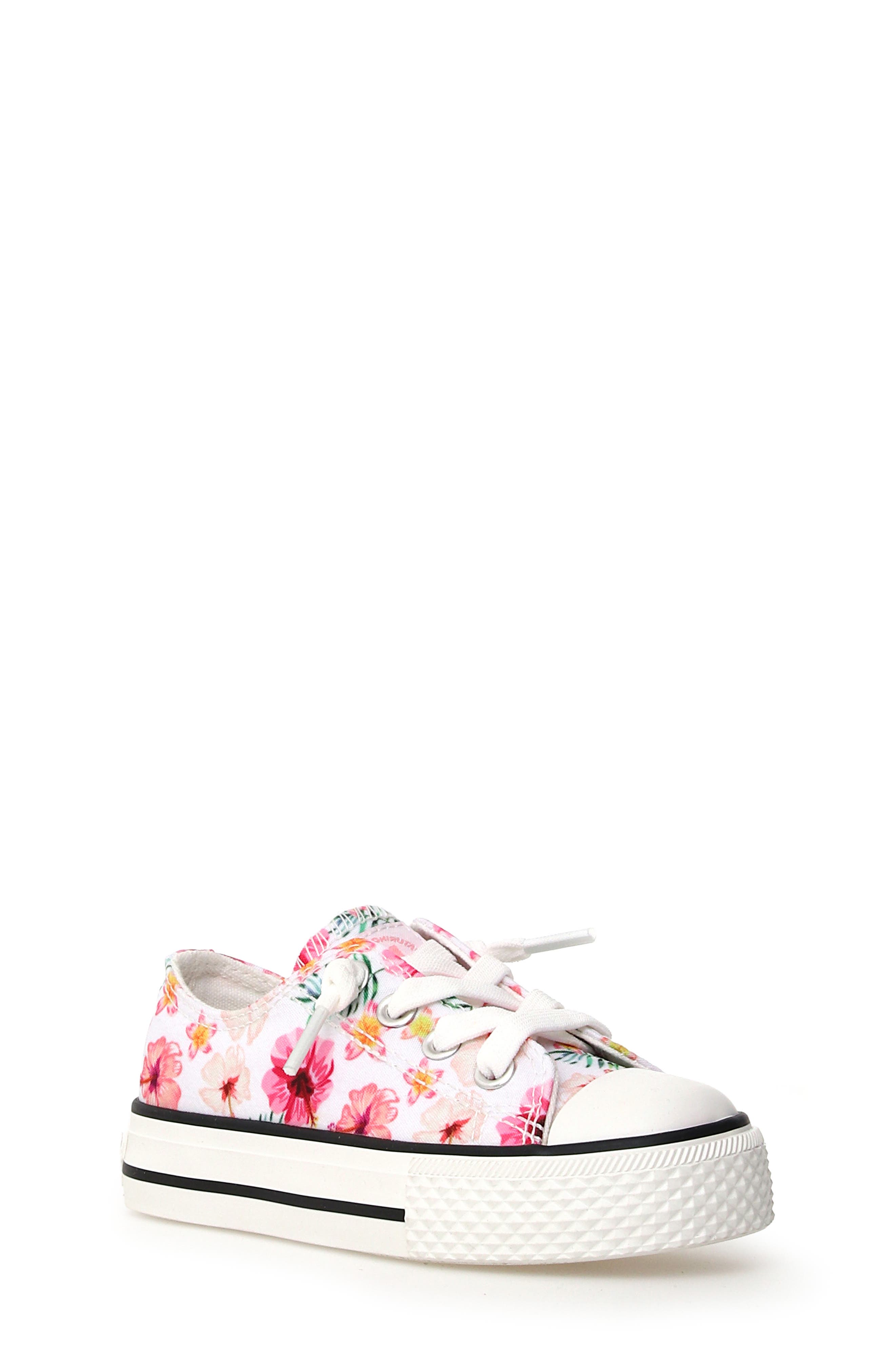 Naturino Kids' Ayasy Sneaker, Main, color, White-Fuchsia-Multi