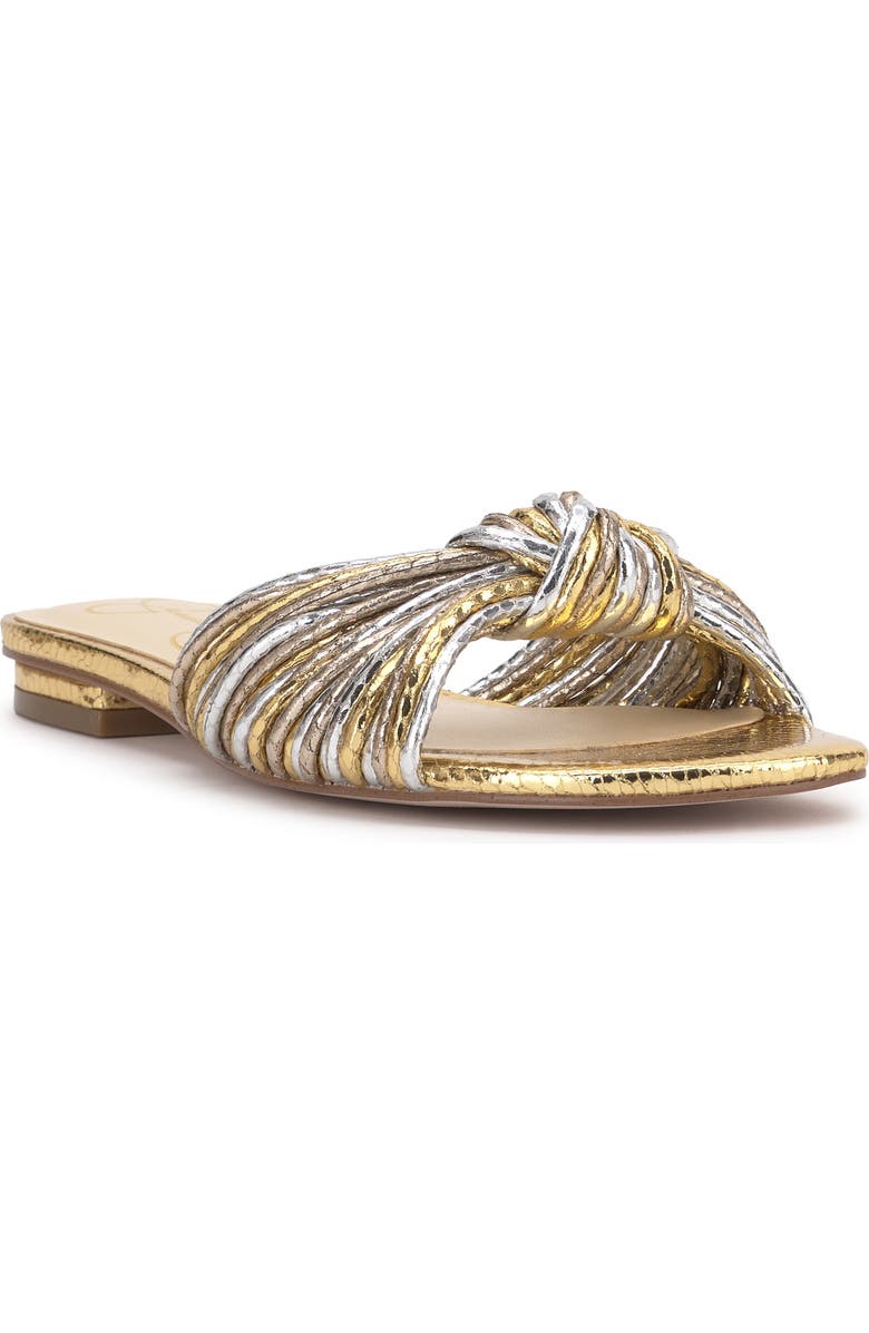 Jessica Simpson Dydra Slide Sandal, Main, color, Silver Combo