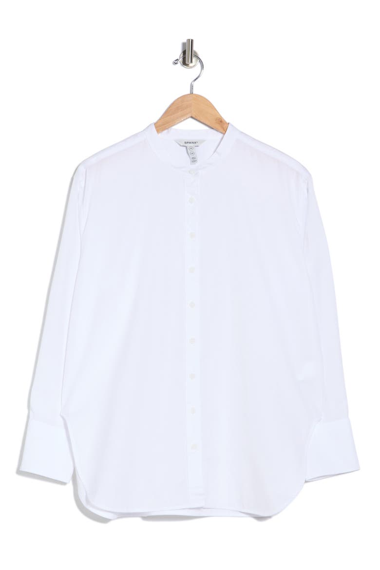 Supima Cotton Poplin Tunic, Main, color, CLASSIC WHITE