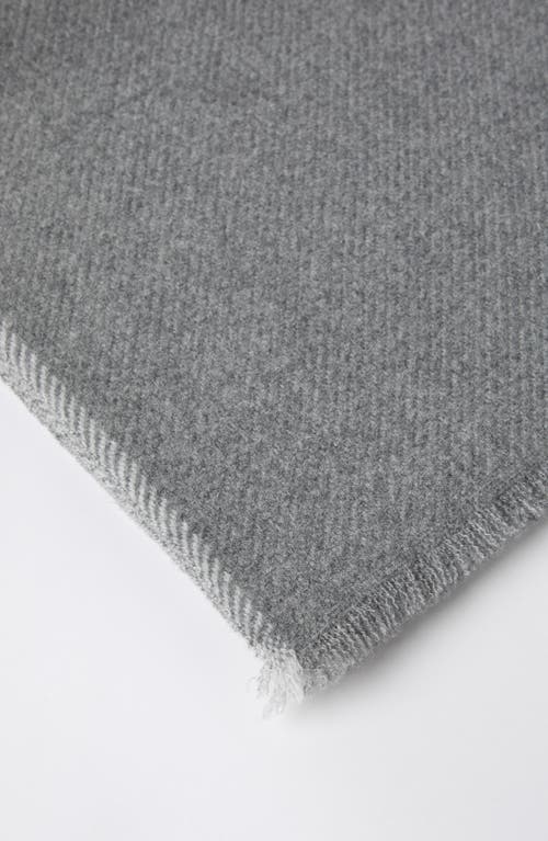 Brunello Cucinelli Cashmere Scarf In Medium Grey