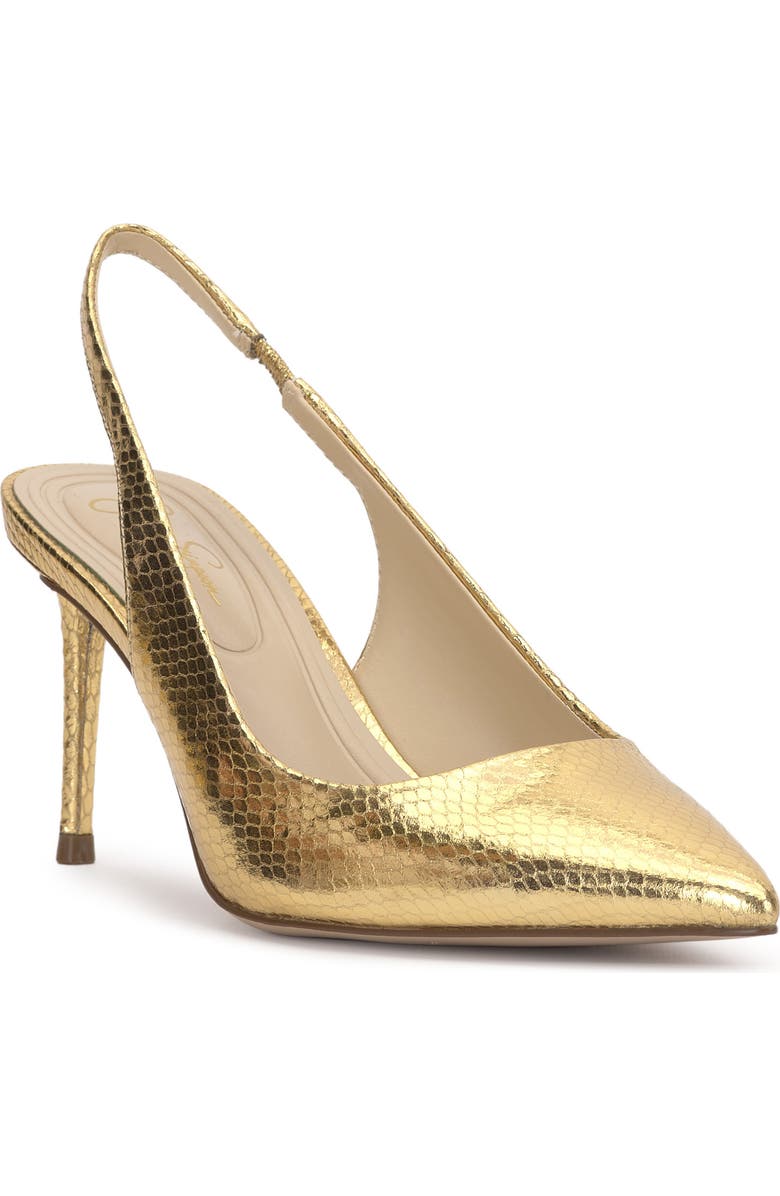Jessica Simpson Souli Slingback Pointed Toe Pump, Main, color, Gold