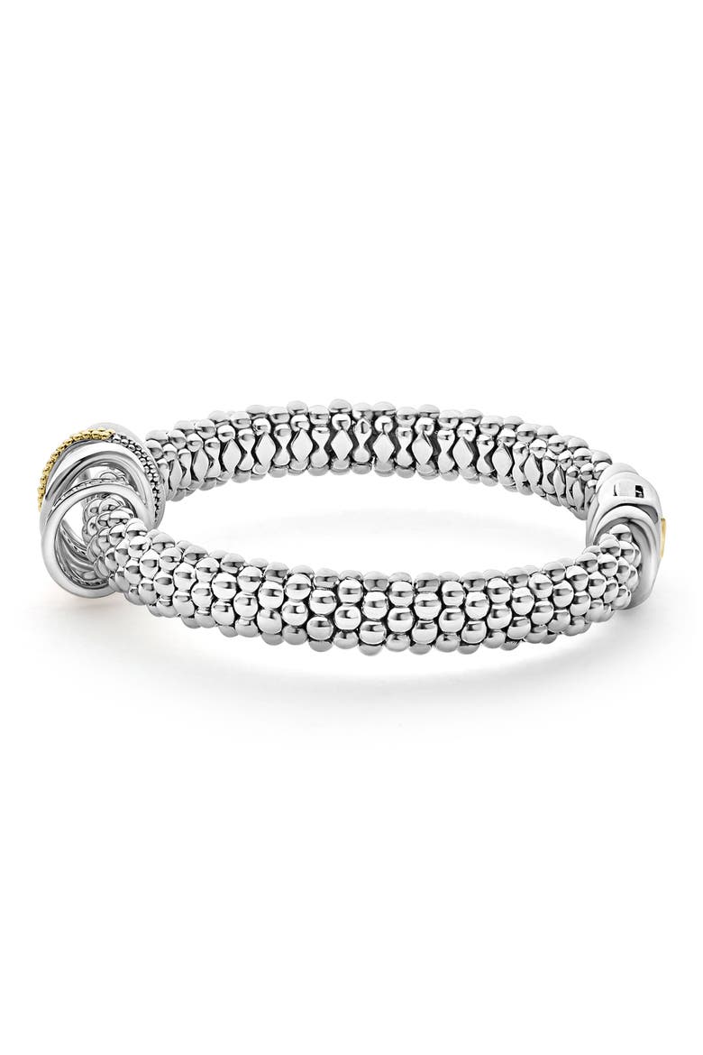 Caviar Lux Pavé Diamond Rope Bracelet, Alternate, color, TWO-TONE