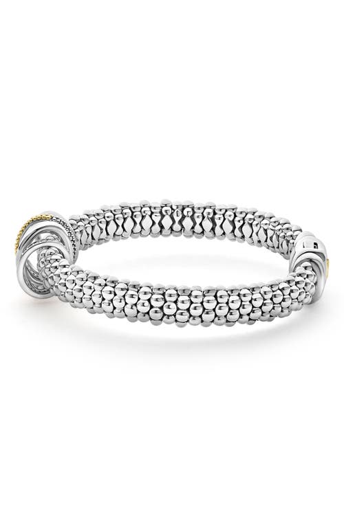 Lagos Caviar Lux Pavé Diamond Rope Bracelet In Two-tone