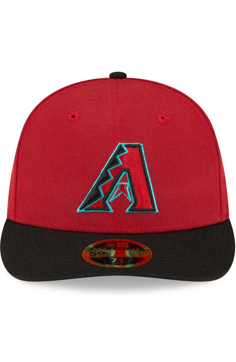 New Era Men's New Era Red/Black Arizona Diamondbacks Home Authentic Collection On-Field Low Profile 59FIFTY Fitted Hat, Alternate, color, Red