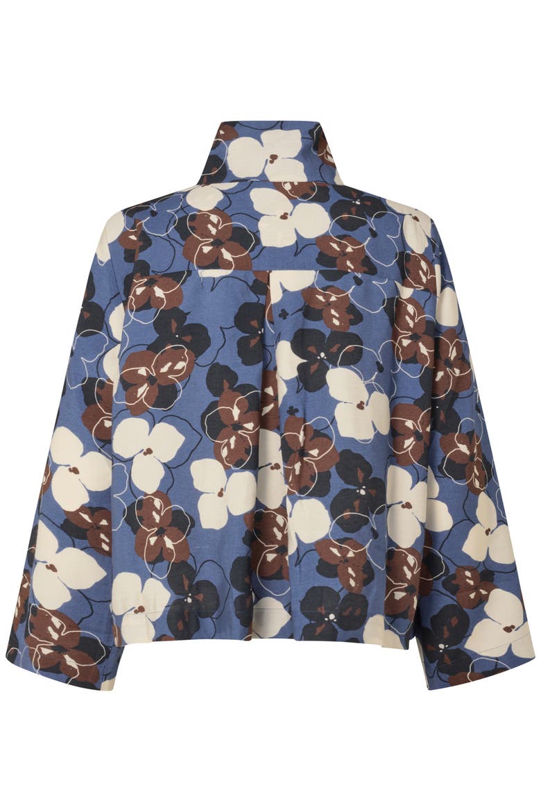 MaJettie Floral Jacket, Alternate, color, Bijou Blue