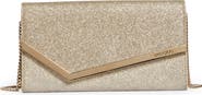 Jimmy Choo Emmie Dusty Glitter Clutch