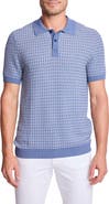 PAISLEY & GRAY Trim Fit Geometric Knit Polo