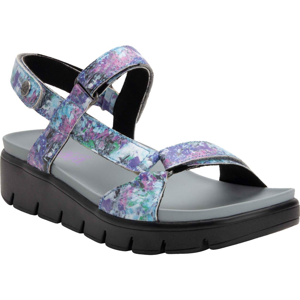 Alegria By Pg Lite Henna Slingback Platform Sandal In Blue