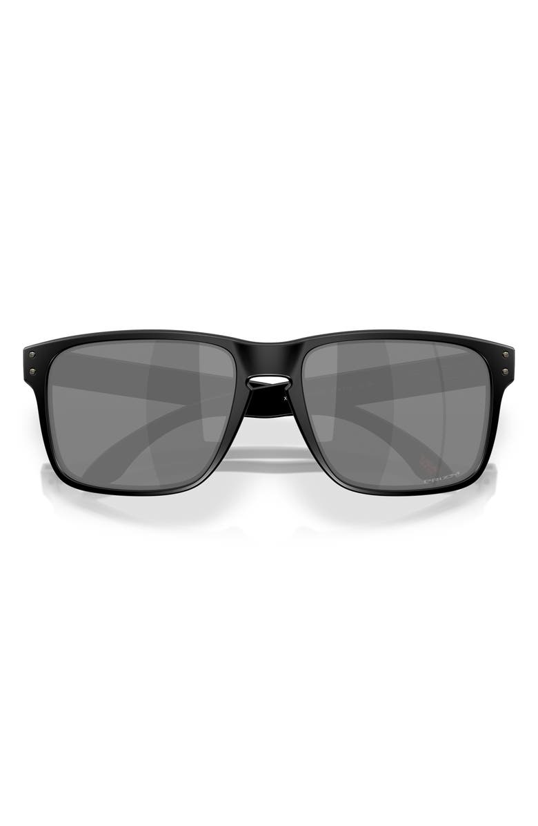 Oakley Prizm<sup>™</sup> Grey Everyday 61mm Rectangular Sunglasses, Alternate, color, Matte Black Prizm Black