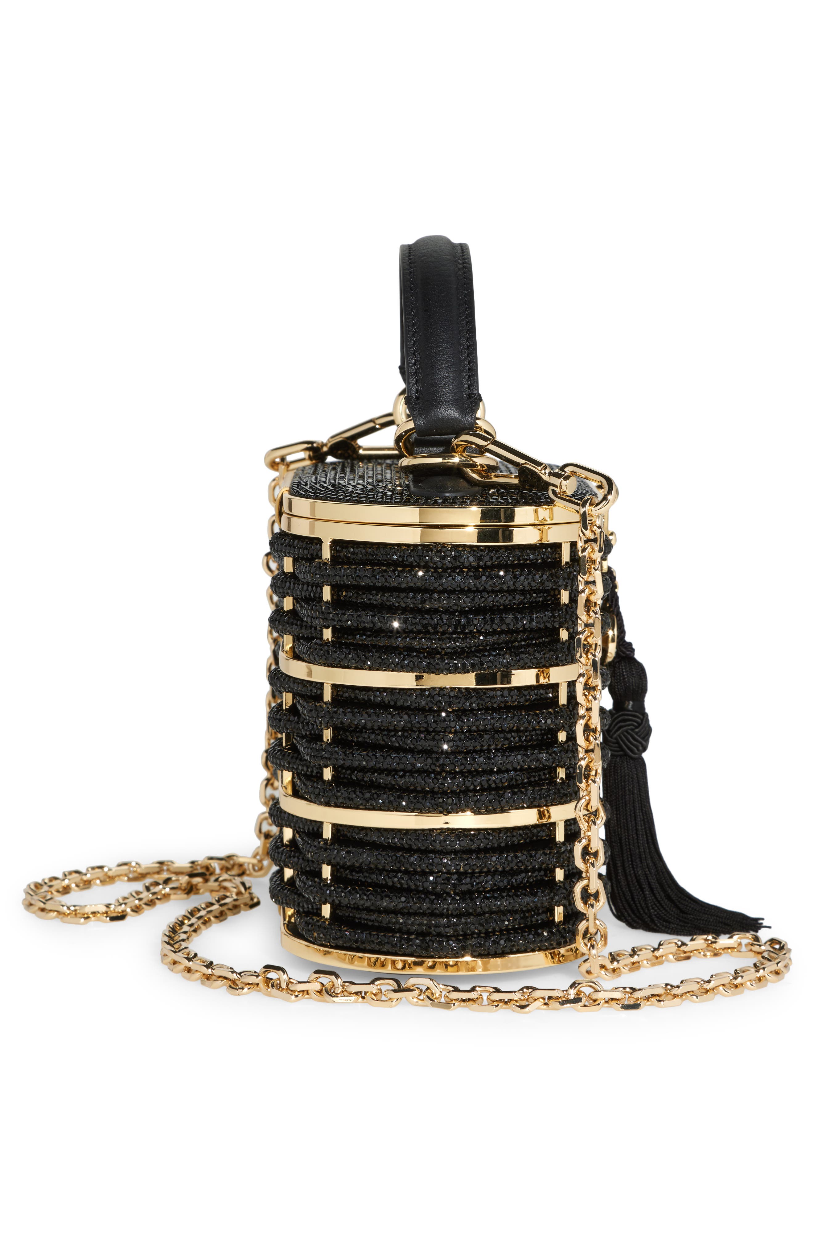 JUDITH LEIBER COUTURE Willow Embellished Top Handle Bag, Alternate, color, 