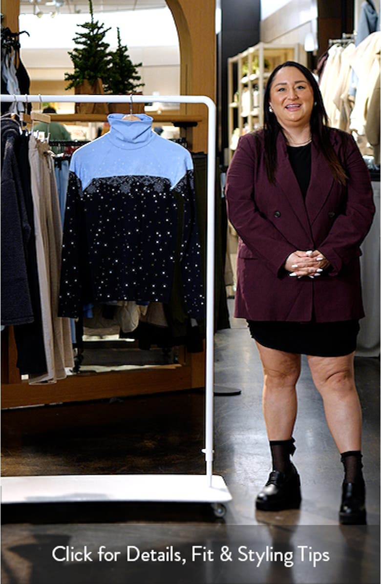 Snowflake Mock Neck Base Layer Top, sales video thumbnail