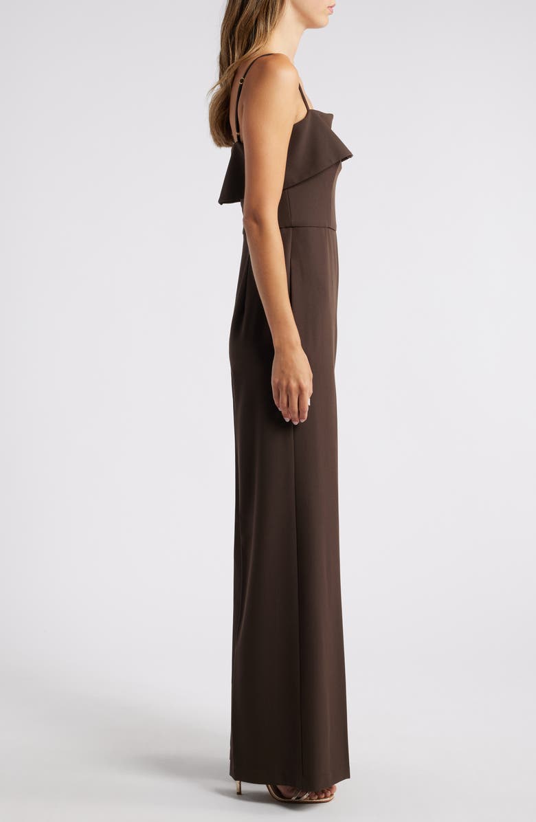 Black Halo Kaivon Folded Neck Sleeveless Jumpsuit, Alternate, color, 