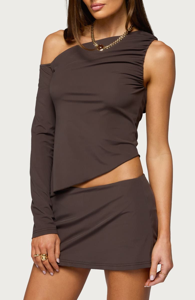 EDIKTED Lucretia Asymmetric One-Shoulder Top, Alternate, color, 