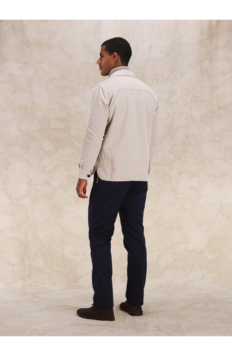 Fortela Short Corduroy Overshirt, Alternate, color, Milk