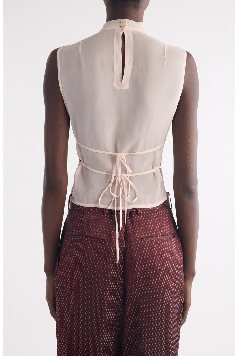 Carmasa Crystal Embellished Sleeveless Top, Alternate, color, BLUSH