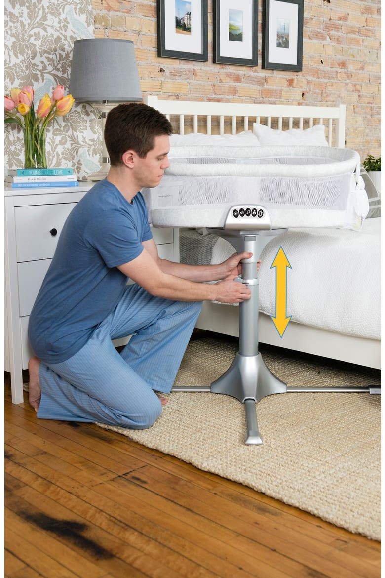 HALO® Innovations 'Bassinest' Bedside Swivel Sleeper, Alternate, color, SILVER DAMASK