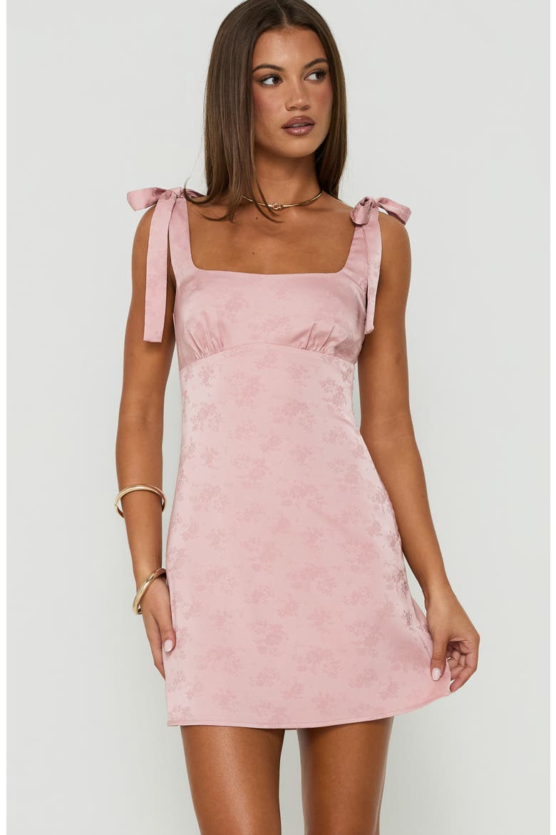 Neverending Floral Satin Minidress, Alternate, color, PINK